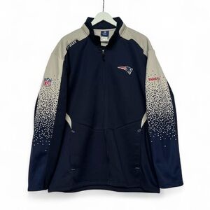 Reebok OnField New England Patriots full-zip performance fleece Y2K jacket XL